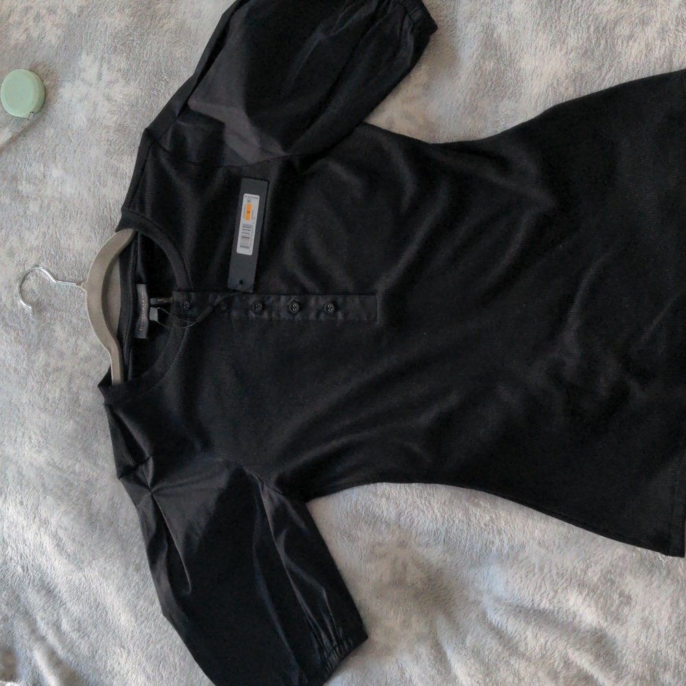 Donna Karan women’s black button down shirt size s